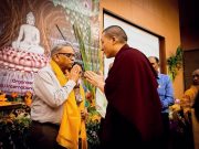 Thaye Dorje, His Holiness the 17th Gyalwa Karmapa, was the chief guest at the Buddha Purnima celebration at Gautam Buddha University, May 2026.