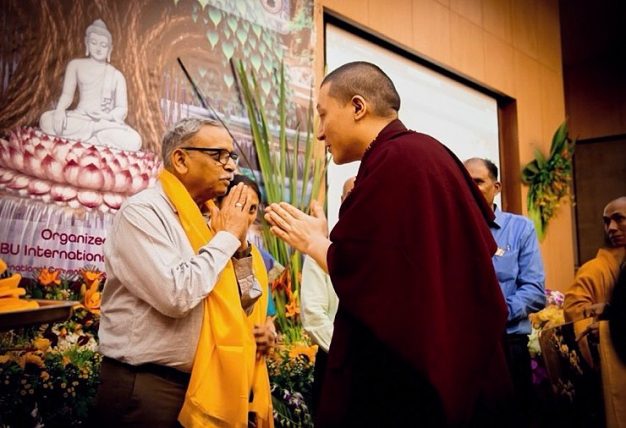 Thaye Dorje, His Holiness the 17th Gyalwa Karmapa, was the chief guest at the Buddha Purnima celebration at Gautam Buddha University, May 2026.