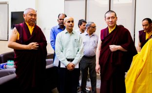 Thaye Dorje, His Holiness the 17th Gyalwa Karmapa, was the chief guest at the Buddha Purnima celebration at Gautam Buddha University, May 2026.