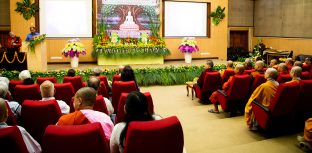 Thaye Dorje, His Holiness the 17th Gyalwa Karmapa, was the chief guest at the Buddha Purnima celebration at Gautam Buddha University, May 2026.