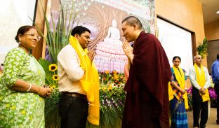 Thaye Dorje, His Holiness the 17th Gyalwa Karmapa, was the chief guest at the Buddha Purnima celebration at Gautam Buddha University, May 2026.
