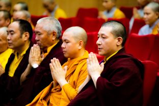 Thaye Dorje, His Holiness the 17th Gyalwa Karmapa, was the chief guest at the Buddha Purnima celebration at Gautam Buddha University, May 2026.