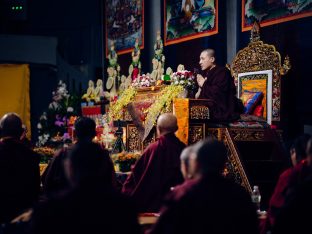 Thaye Dorje, His Holiness the 17th Gyalwa Karmapa, visits Karma Norbuling Buddhist Centre, Bukit Mertajam, Malaysia. Photo: Tokpa Korlo.