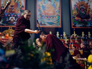Thaye Dorje, His Holiness the 17th Gyalwa Karmapa, visits Karma Norbuling Buddhist Centre, Bukit Mertajam, Malaysia. Photo: Tokpa Korlo.