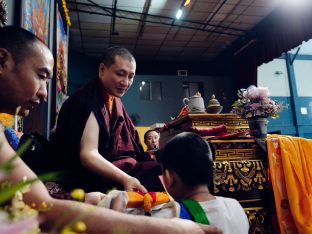 Thaye Dorje, His Holiness the 17th Gyalwa Karmapa, visits Karma Norbuling Buddhist Centre, Bukit Mertajam, Malaysia. Photo: Tokpa Korlo.
