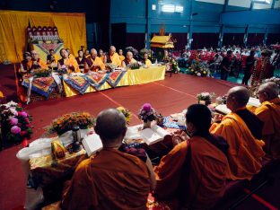 Thaye Dorje, His Holiness the 17th Gyalwa Karmapa, visits Karma Norbuling Buddhist Centre, Bukit Mertajam, Malaysia. Photo: Tokpa Korlo.