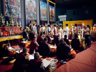 Thaye Dorje, His Holiness the 17th Gyalwa Karmapa, visits Karma Norbuling Buddhist Centre, Bukit Mertajam, Malaysia. Photo: Tokpa Korlo.