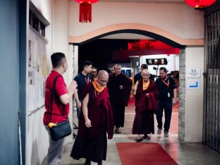 Thaye Dorje, His Holiness the 17th Gyalwa Karmapa, visits Karma Norbuling Buddhist Centre, Bukit Mertajam, Malaysia. Photo: Tokpa Korlo.