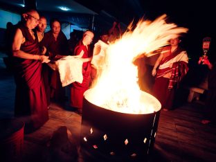 Thaye Dorje, His Holiness the 17th Gyalwa Karmapa, visits Karma Norbuling Buddhist Centre, Bukit Mertajam, Malaysia. Photo: Tokpa Korlo.