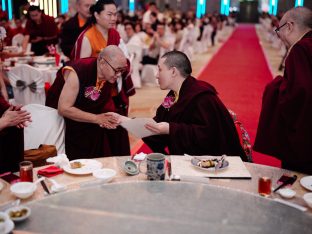 Thaye Dorje, His Holiness the 17th Gyalwa Karmapa, visits Karma Parchin Ling Buddhist Centre, Penang, Malaysia. Photo: Tokpa Korlo.