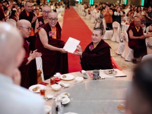 Thaye Dorje, His Holiness the 17th Gyalwa Karmapa, visits Karma Parchin Ling Buddhist Centre, Penang, Malaysia. Photo: Tokpa Korlo.