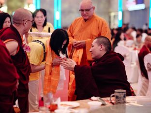 Thaye Dorje, His Holiness the 17th Gyalwa Karmapa, visits Karma Parchin Ling Buddhist Centre, Penang, Malaysia. Photo: Tokpa Korlo.