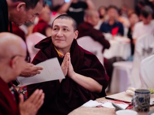 Thaye Dorje, His Holiness the 17th Gyalwa Karmapa, visits Karma Parchin Ling Buddhist Centre, Penang, Malaysia. Photo: Tokpa Korlo.