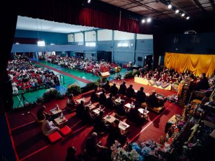 Thaye Dorje, His Holiness the 17th Gyalwa Karmapa, visits Karma Parchin Ling Buddhist Centre, Penang, Malaysia. Photo: Tokpa Korlo.