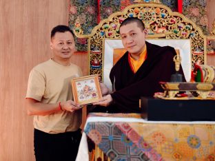 Thaye Dorje, His Holiness the 17th Gyalwa Karmapa, visits Karma Parchin Ling Buddhist Centre, Penang, Malaysia. Photo: Tokpa Korlo.