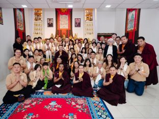 Thaye Dorje, His Holiness the 17th Gyalwa Karmapa, visits Karma Parchin Ling Buddhist Centre, Penang, Malaysia. Photo: Tokpa Korlo.