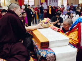 Thaye Dorje, His Holiness the 17th Gyalwa Karmapa, visits KKDSKL as part of the centre’s 50th anniversary celebrations.