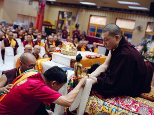 Thaye Dorje, His Holiness the 17th Gyalwa Karmapa, visits KKDSKL as part of the centre’s 50th anniversary celebrations.