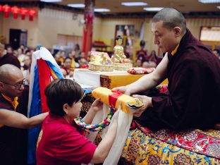 Thaye Dorje, His Holiness the 17th Gyalwa Karmapa, visits KKDSKL as part of the centre’s 50th anniversary celebrations.