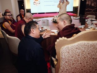 Thaye Dorje, His Holiness the 17th Gyalwa Karmapa, visits KKDSKL as part of the centre’s 50th anniversary celebrations.