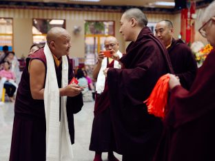 Thaye Dorje, His Holiness the 17th Gyalwa Karmapa, visits KKDSKL as part of the centre’s 50th anniversary celebrations.