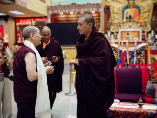 Thaye Dorje, His Holiness the 17th Gyalwa Karmapa, visits KKDSKL as part of the centre’s 50th anniversary celebrations.
