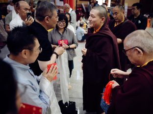 Thaye Dorje, His Holiness the 17th Gyalwa Karmapa, visits KKDSKL as part of the centre’s 50th anniversary celebrations.