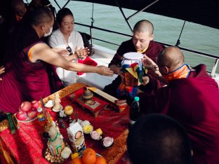 Thaye Dorje, His Holiness the 17th Gyalwa Karmapa, visits KKDSKL as part of the centre’s 50th anniversary celebrations.