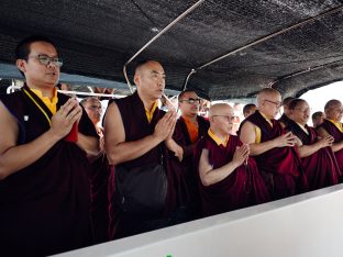 Thaye Dorje, His Holiness the 17th Gyalwa Karmapa, visits KKDSKL as part of the centre’s 50th anniversary celebrations.