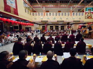 Thaye Dorje, His Holiness the 17th Gyalwa Karmapa, visits KKDSKL as part of the centre’s 50th anniversary celebrations.