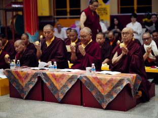 Thaye Dorje, His Holiness the 17th Gyalwa Karmapa, visits KKDSKL as part of the centre’s 50th anniversary celebrations.