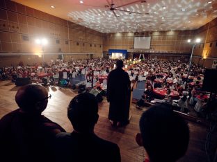 Thaye Dorje, His Holiness the 17th Gyalwa Karmapa, visits Sungai Petani, Malaysia. Photo: Tokpa Korlo.
