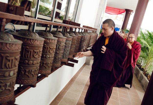 Thaye Dorje, His Holiness the 17th Gyalwa Karmapa, visits Sungai Petani, Malaysia. Photo: Tokpa Korlo.