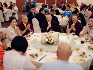 Thaye Dorje, His Holiness the 17th Gyalwa Karmapa, visits Kuching and Johor Bahru, Malaysia, June 2026. Photo: Tokpa Korlo.