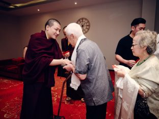 Thaye Dorje, His Holiness the 17th Gyalwa Karmapa, visits Kuching and Johor Bahru, Malaysia, June 2026. Photo: Tokpa Korlo.