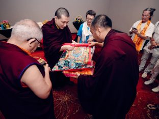 Thaye Dorje, His Holiness the 17th Gyalwa Karmapa, visits Kuching and Johor Bahru, Malaysia, June 2026. Photo: Tokpa Korlo.
