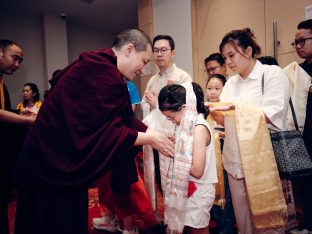 Thaye Dorje, His Holiness the 17th Gyalwa Karmapa, visits Kuching and Johor Bahru, Malaysia, June 2026. Photo: Tokpa Korlo.