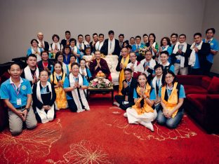 Thaye Dorje, His Holiness the 17th Gyalwa Karmapa, visits Kuching and Johor Bahru, Malaysia, June 2026. Photo: Tokpa Korlo.