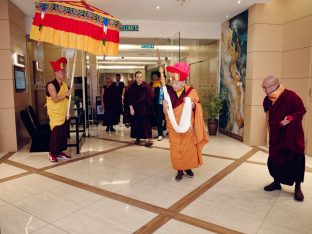 Thaye Dorje, His Holiness the 17th Gyalwa Karmapa, visits Kuching and Johor Bahru, Malaysia, June 2026. Photo: Tokpa Korlo.
