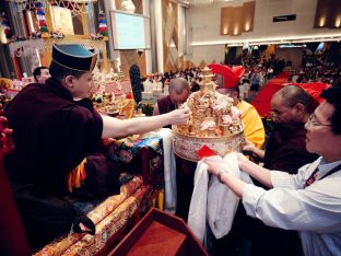 Thaye Dorje, His Holiness the 17th Gyalwa Karmapa, visits Kuching and Johor Bahru, Malaysia, June 2026. Photo: Tokpa Korlo.