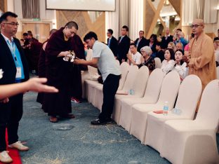 Thaye Dorje, His Holiness the 17th Gyalwa Karmapa, visits Kuching and Johor Bahru, Malaysia, June 2026. Photo: Tokpa Korlo.