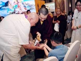 Thaye Dorje, His Holiness the 17th Gyalwa Karmapa, visits Kuching and Johor Bahru, Malaysia, June 2026. Photo: Tokpa Korlo.