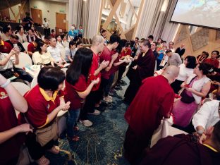 Thaye Dorje, His Holiness the 17th Gyalwa Karmapa, visits Kuching and Johor Bahru, Malaysia, June 2026. Photo: Tokpa Korlo.