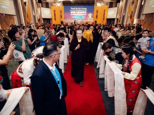 Thaye Dorje, His Holiness the 17th Gyalwa Karmapa, visits Kuching and Johor Bahru, Malaysia, June 2026. Photo: Tokpa Korlo.