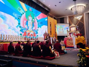 Thaye Dorje, His Holiness the 17th Gyalwa Karmapa, visits Kuching and Johor Bahru, Malaysia, June 2026. Photo: Tokpa Korlo.