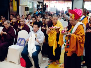 Thaye Dorje, His Holiness the 17th Gyalwa Karmapa, visits Kuching and Johor Bahru, Malaysia, June 2026. Photo: Tokpa Korlo.