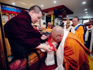 Thaye Dorje, His Holiness the 17th Gyalwa Karmapa, visits Kuching and Johor Bahru, Malaysia, June 2026. Photo: Tokpa Korlo.