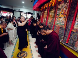 Thaye Dorje, His Holiness the 17th Gyalwa Karmapa, visits Kuching and Johor Bahru, Malaysia, June 2026. Photo: Tokpa Korlo.