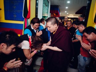 Thaye Dorje, His Holiness the 17th Gyalwa Karmapa, visits Kuching and Johor Bahru, Malaysia, June 2026. Photo: Tokpa Korlo.