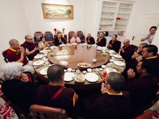 Thaye Dorje, His Holiness the 17th Gyalwa Karmapa, visits Kuching and Johor Bahru, Malaysia, June 2026. Photo: Tokpa Korlo.
